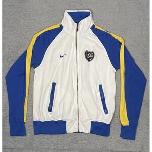 Vintage Y2K Nike CABJ Boca‎ Juniors Mens Medium Jacket Full Zip Athletic Soccer
